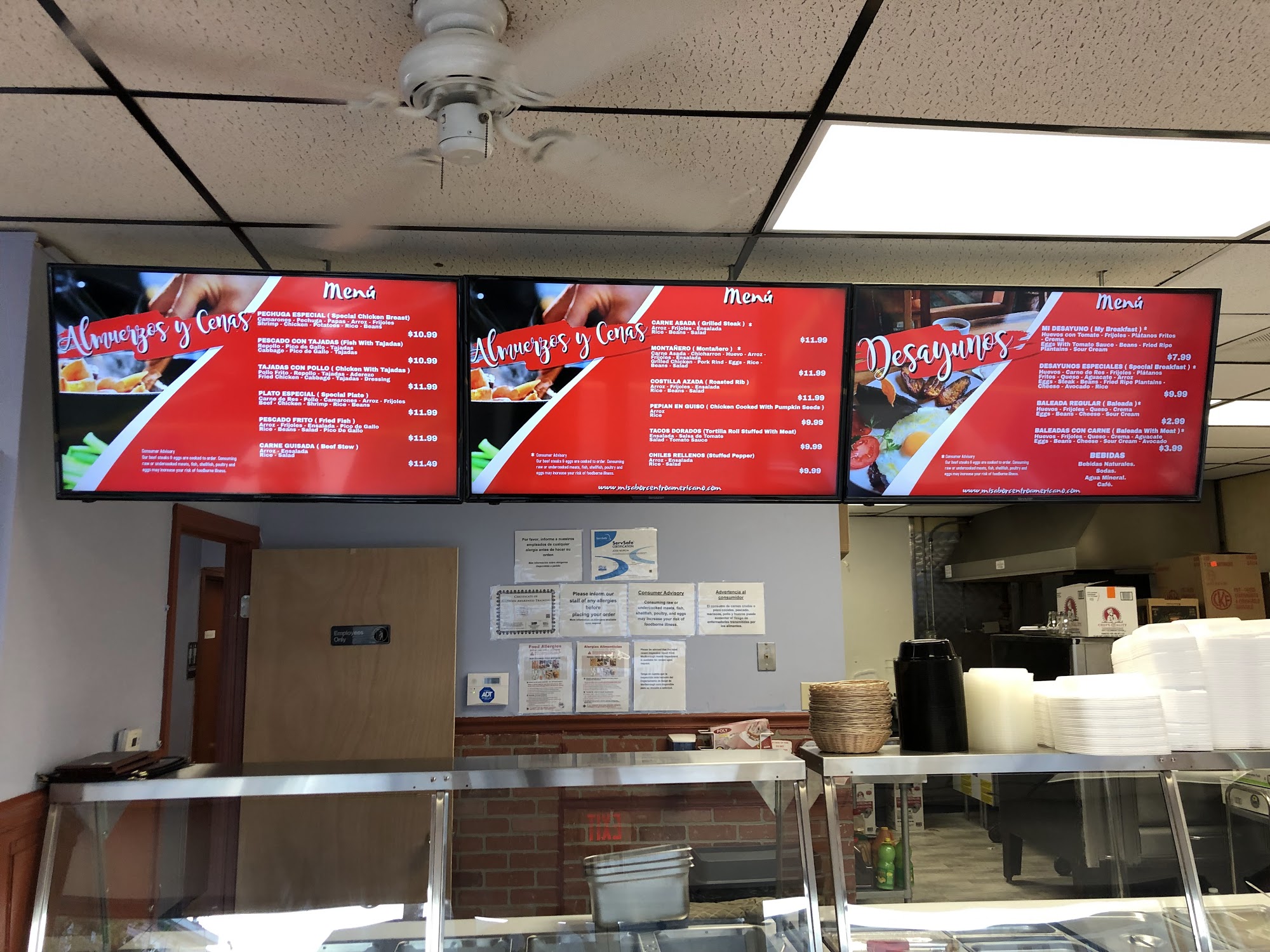 Mi Sabor Centroamericano Restaurant Menu