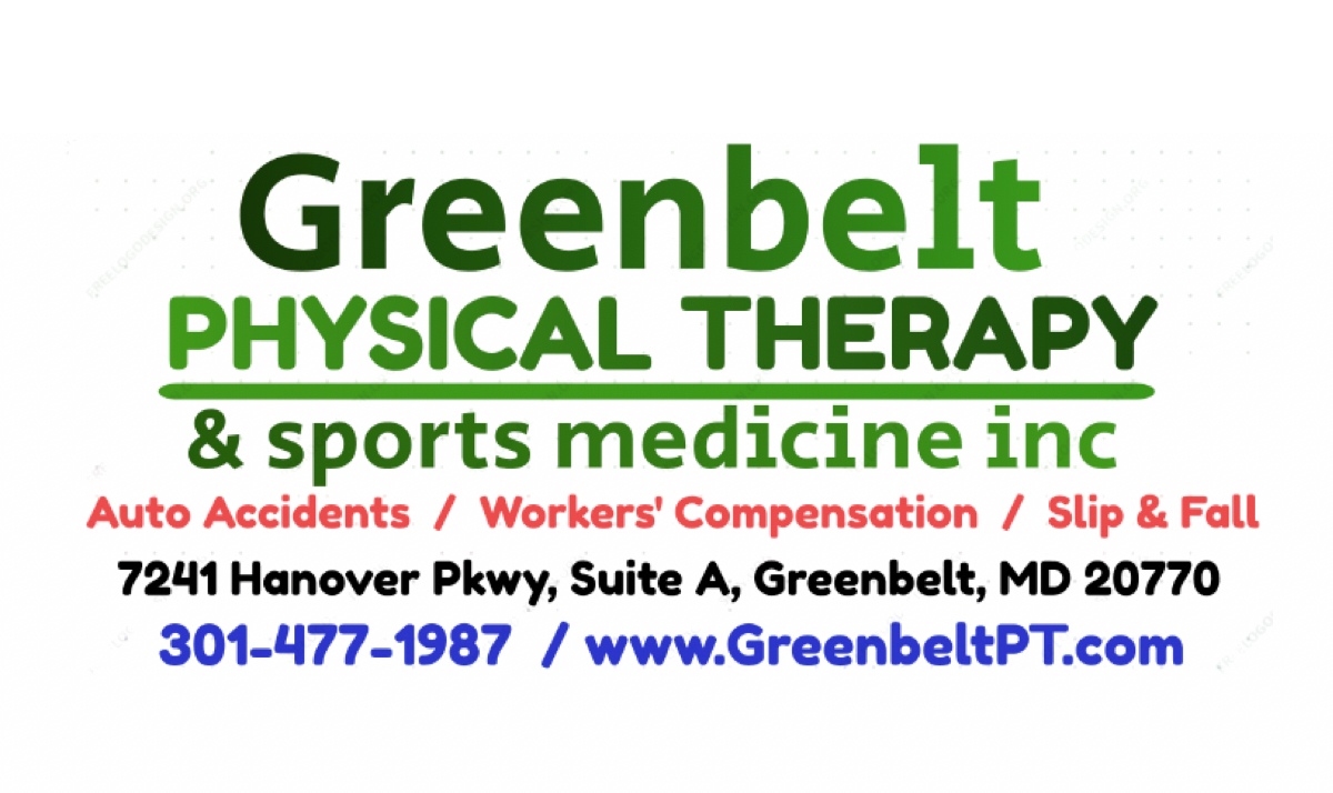 Greenbelt Physical Therapy & Sports Medicine Inc. 7241 Hanover Pkwy A, Greenbelt Maryland 20770