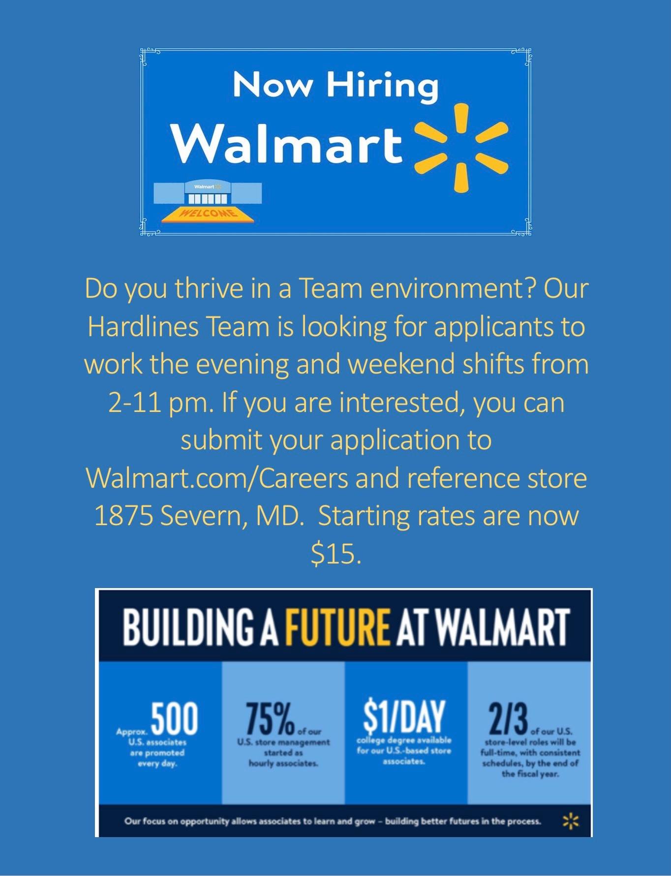 WALMART SUPERCENTER - 407 George Clauss Blvd, Severn MD - Hours ...