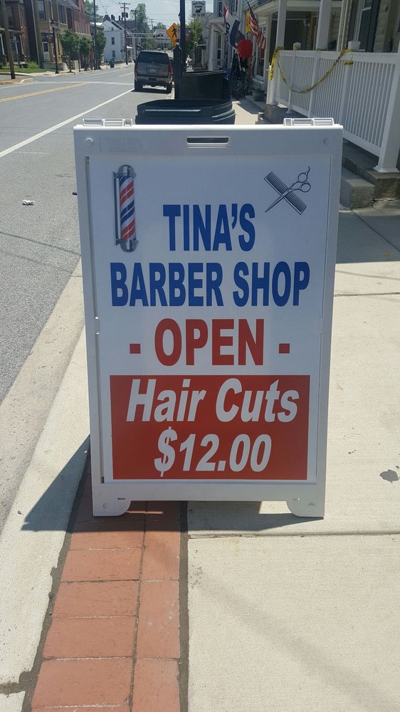 Tina's Barber Shop 111 E Baltimore St, Taneytown Maryland 21787
