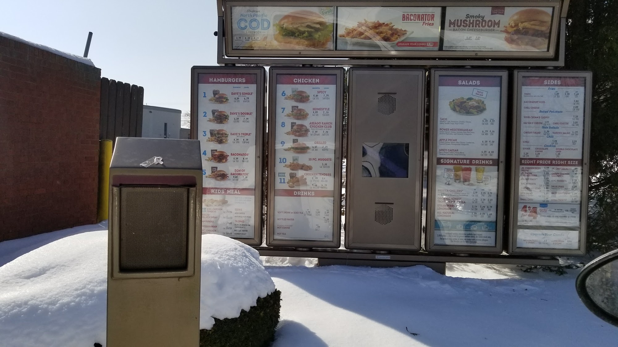 Wendy's Menu