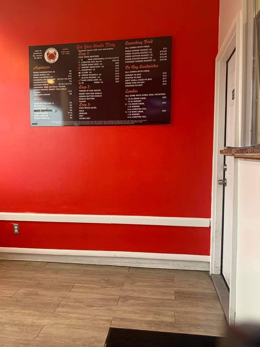 CBC Cajun Seafood Menu