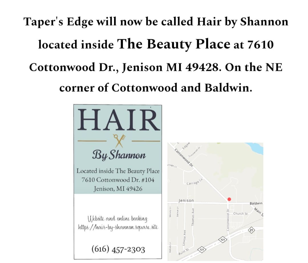 Tapers Edge 7610 Cottonwood Dr 104 Room 3, Jenison Michigan 49428