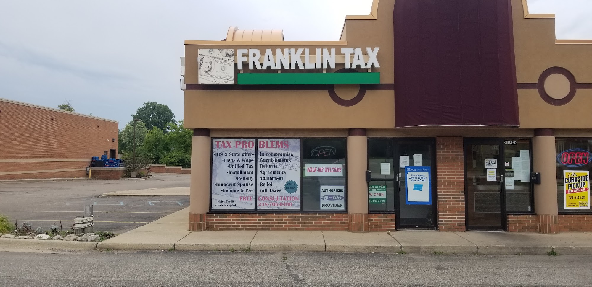 Franklin Tax Accounting & Legal Tax Services 2170 Cass Lake Rd, Keego Harbor Michigan 48320