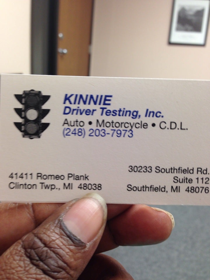 Kinnie Driver Testing Inc