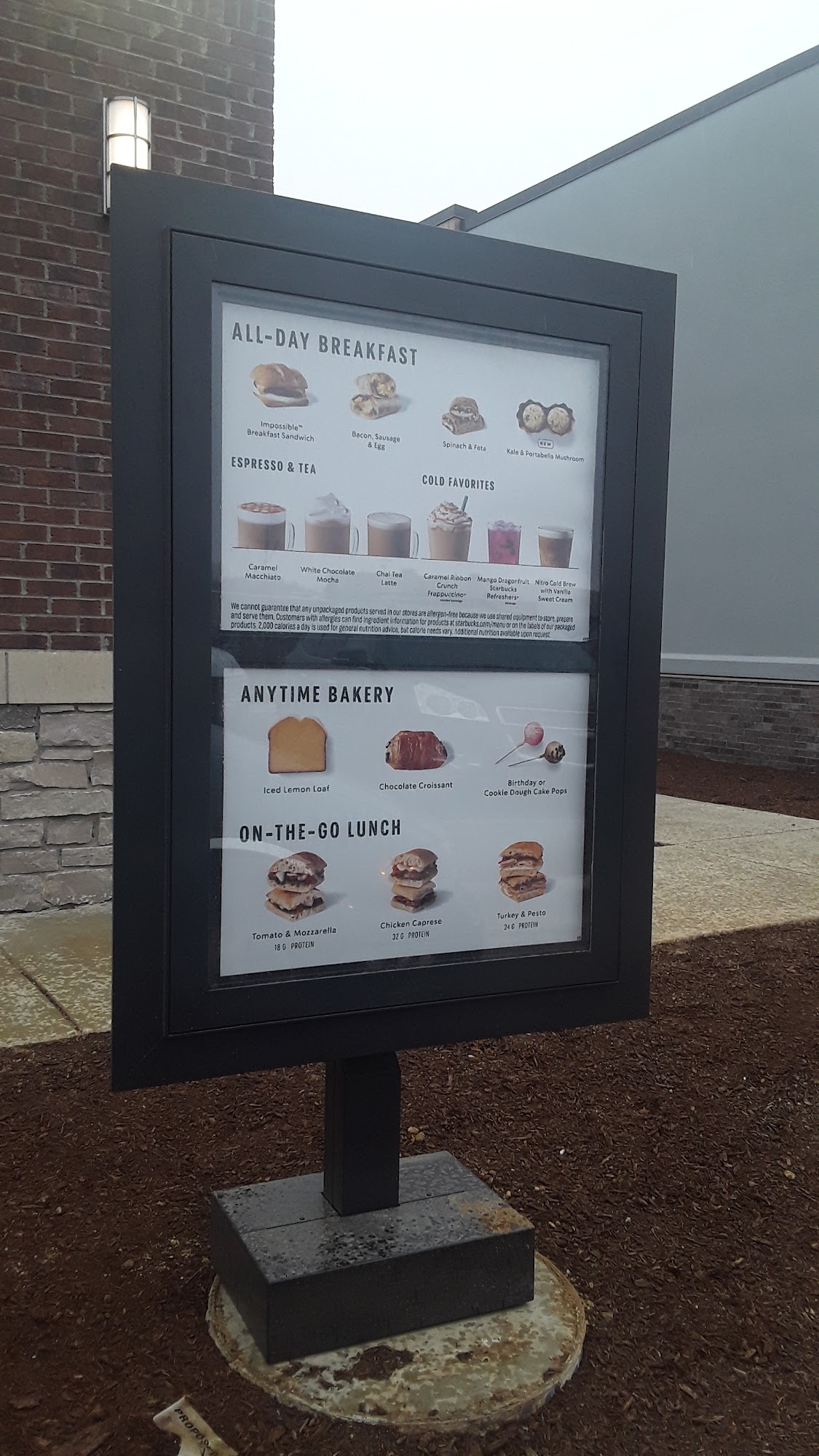 Starbucks Menu