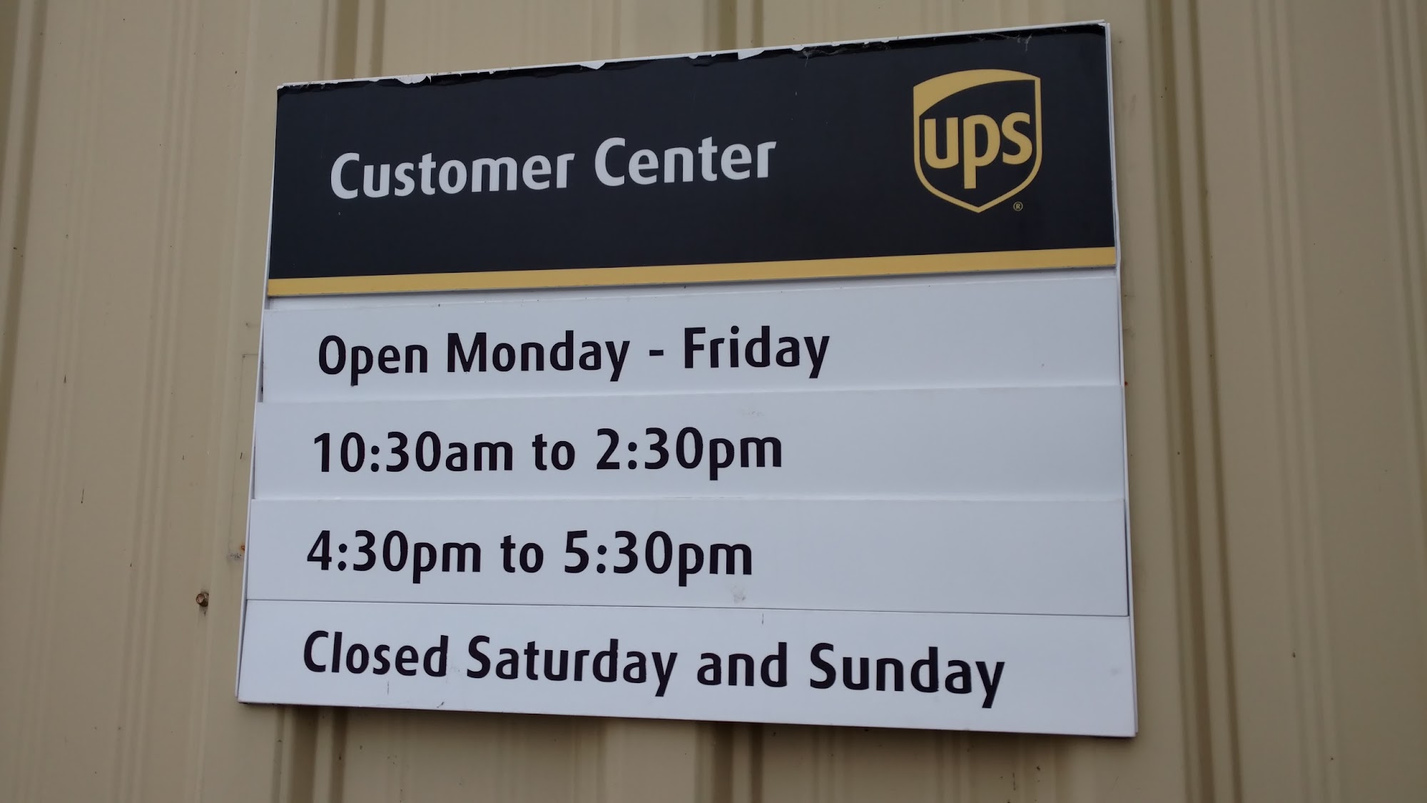 UPS Customer Center