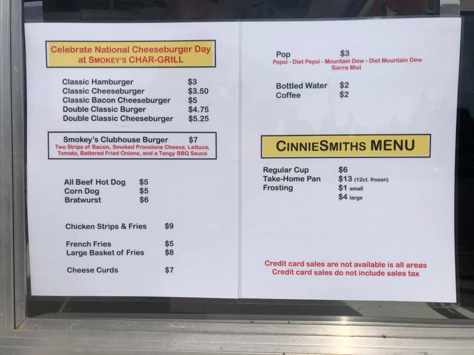 CinnieSmiths Menu