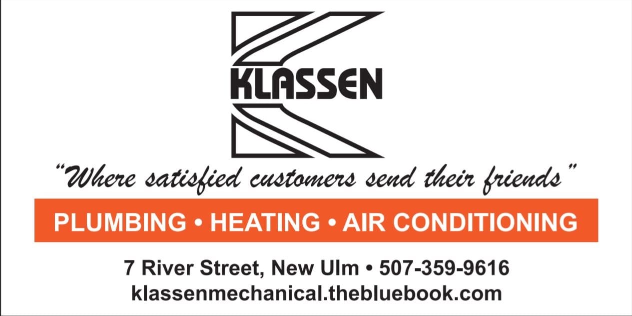 Klassen Plumbing & Heating & AC 7 River St, New Ulm Minnesota 56073