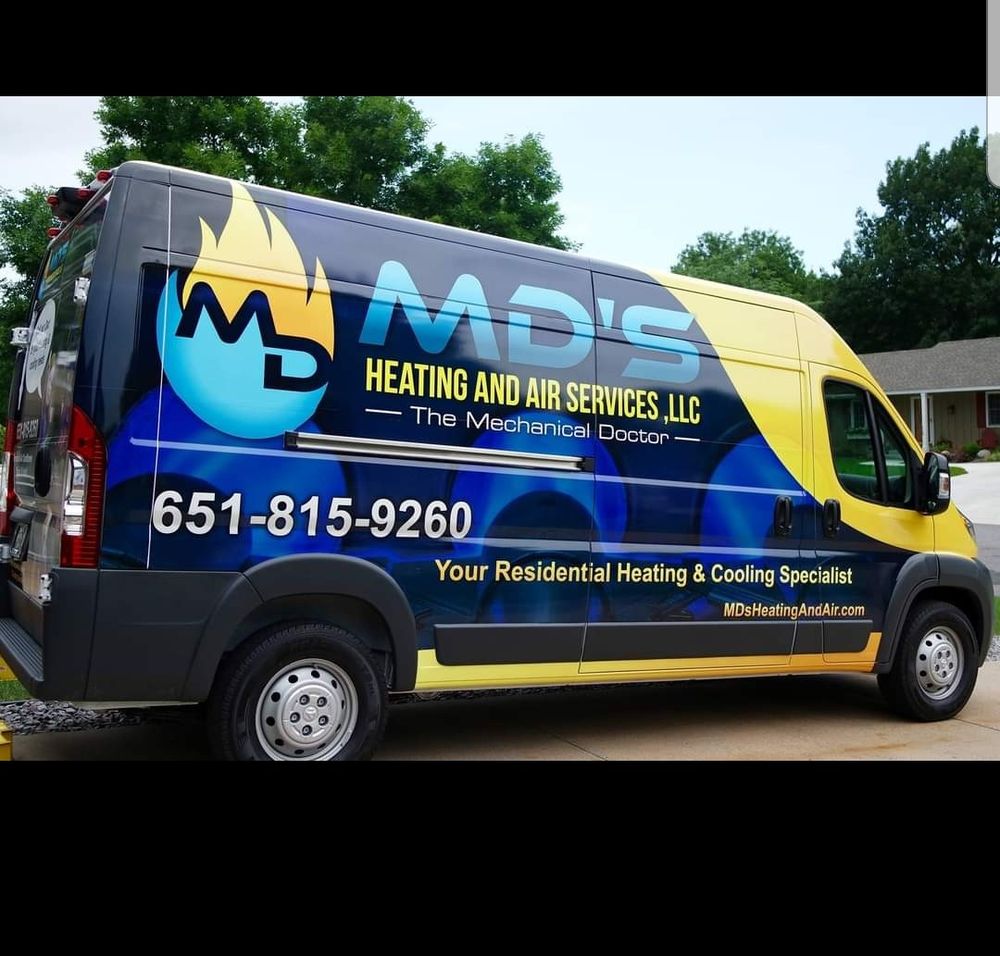 MD's Heating and Air Services LLC 9310 Grey Cloud Trail S, St Paul Park Minnesota 55071