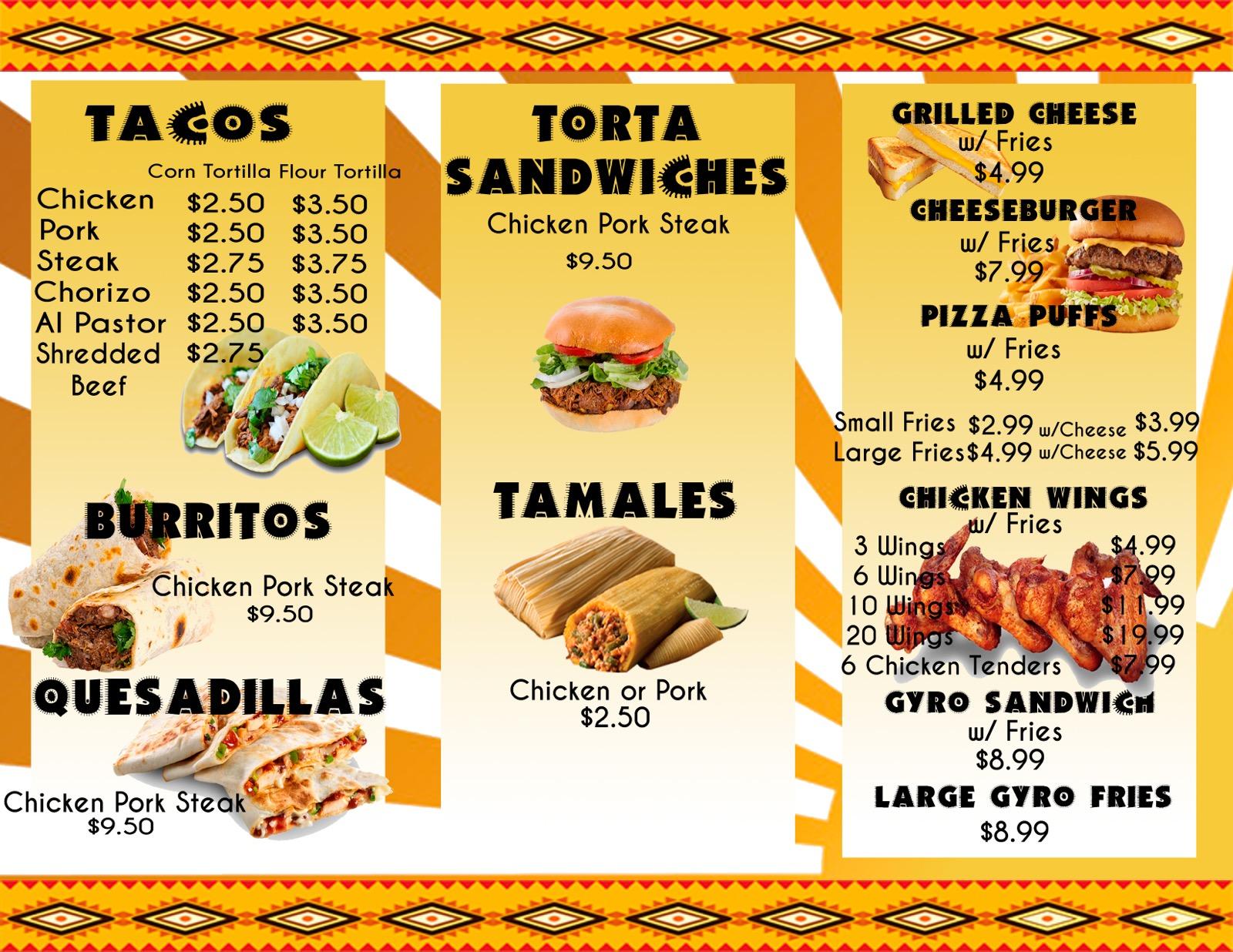 Thomas Deli Menu