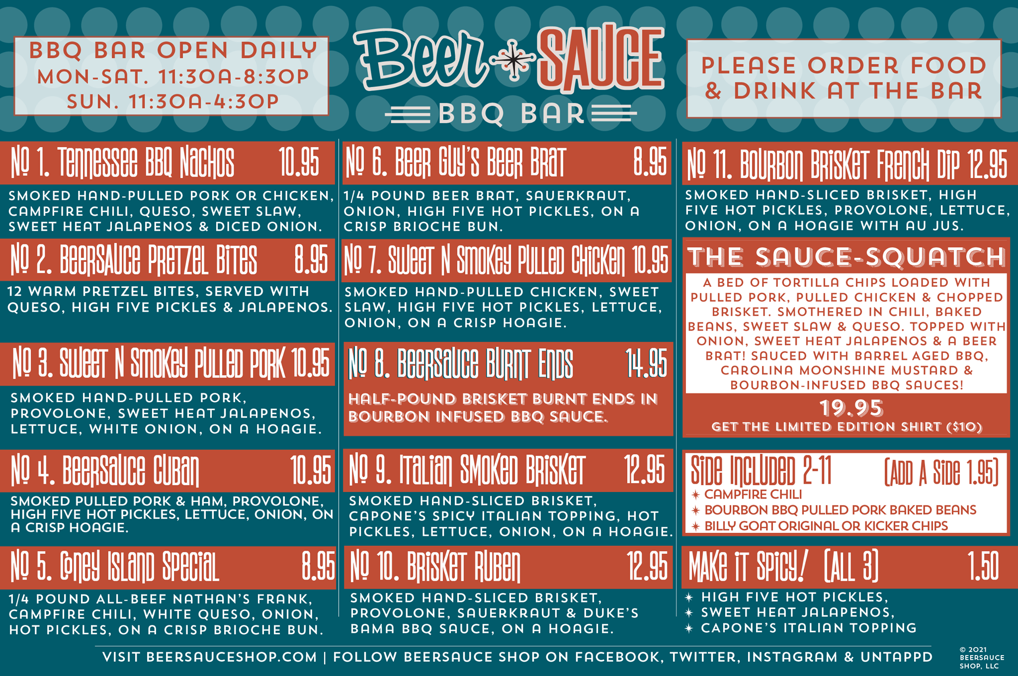 The Brothers Beer & Bourbon House Ballwin Menu