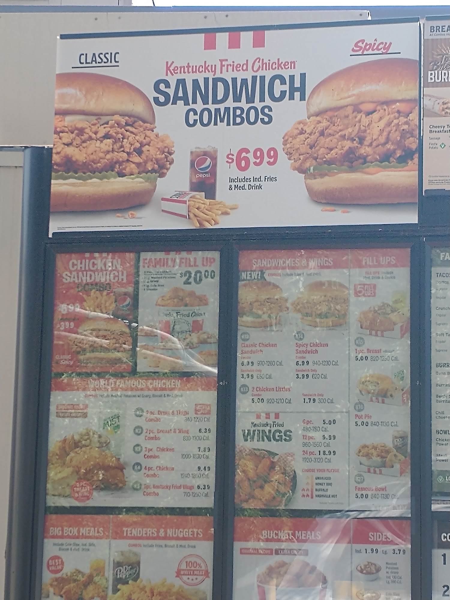 KFC Menu