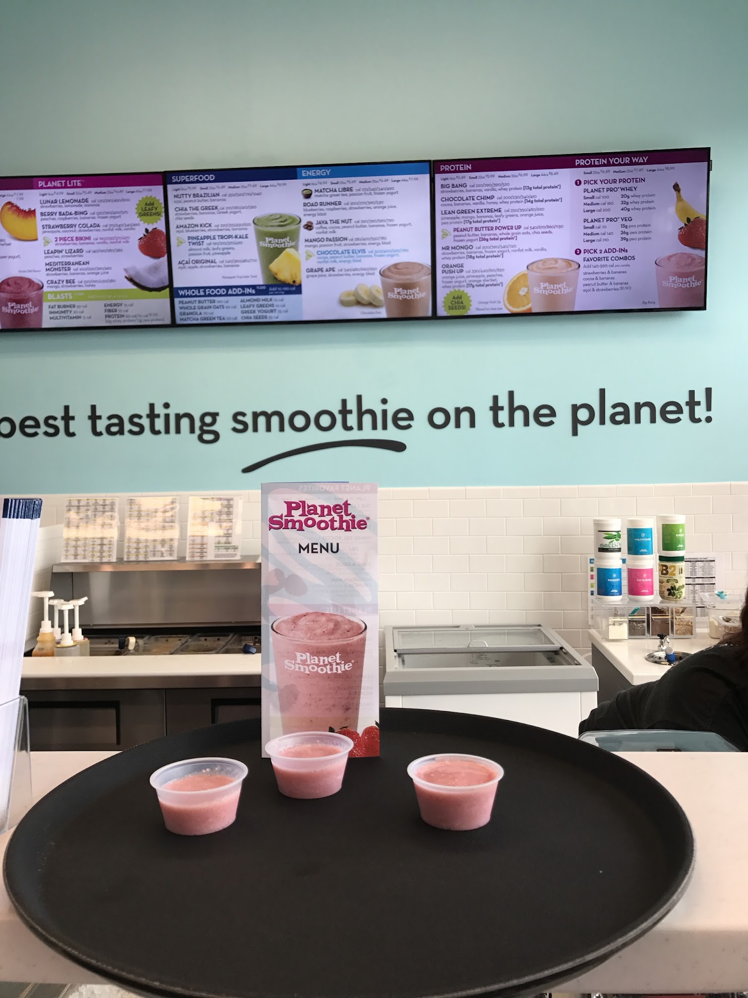 Planet Smoothie Menu