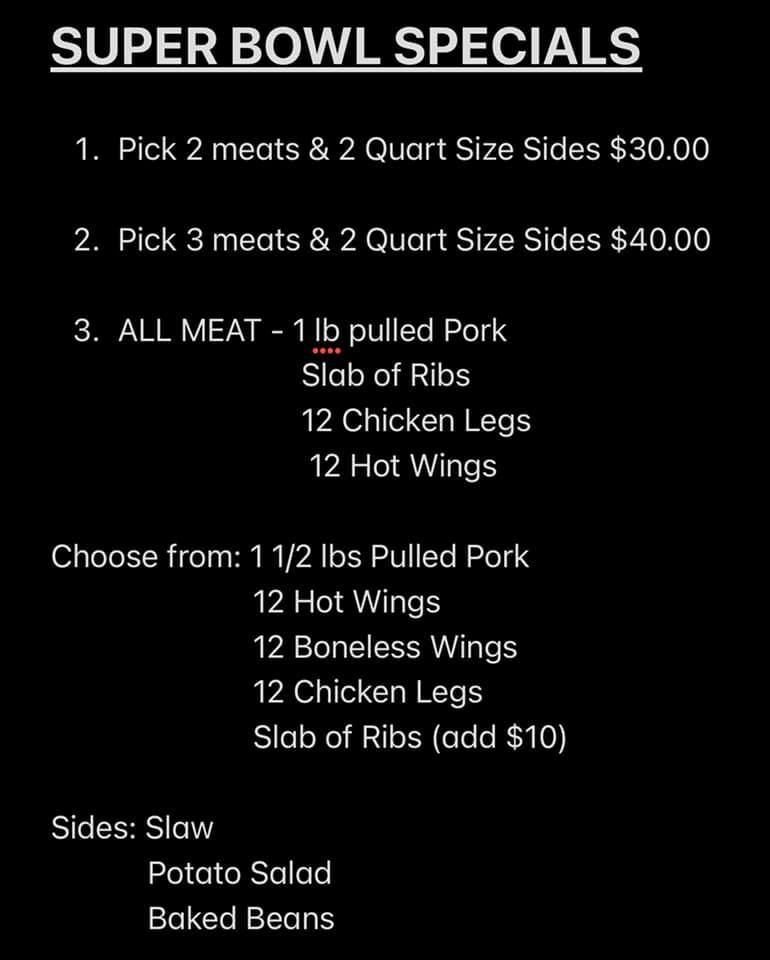 Blacksmith BBQ Menu