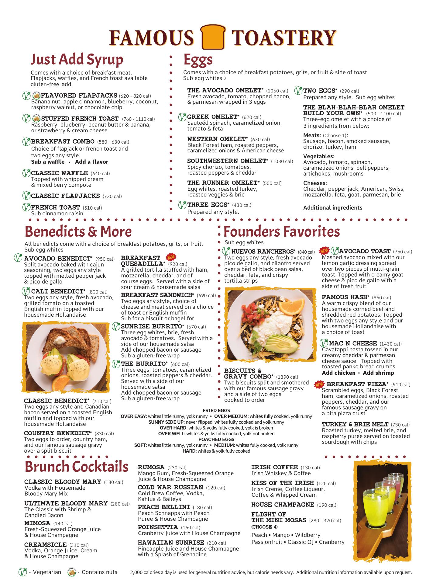 Famous Toastery, Charlotte Menu, Reviews (365), Photos (107