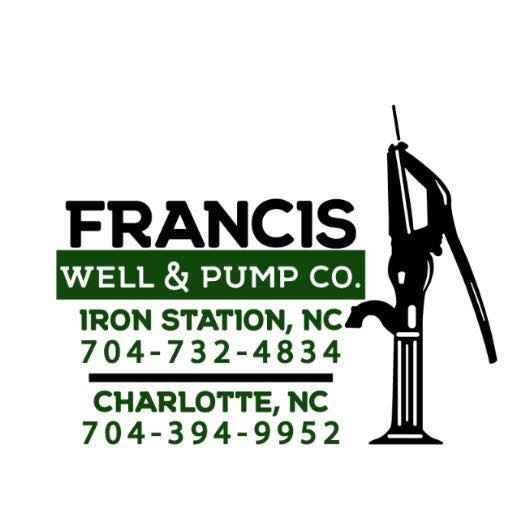 Francis Well & Pump Co. 1501 Mt Zion Church Rd, Iron Station North Carolina 28080