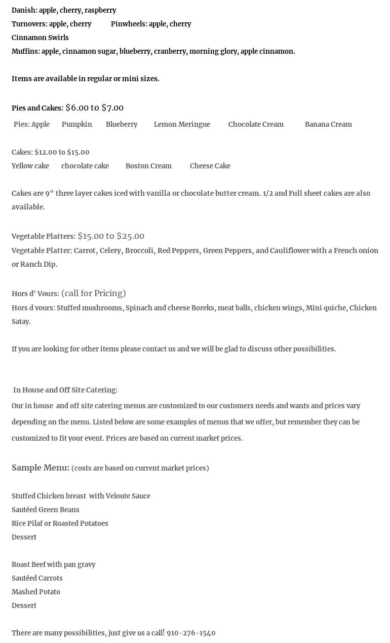 The Bagpiper Restaurant Menu