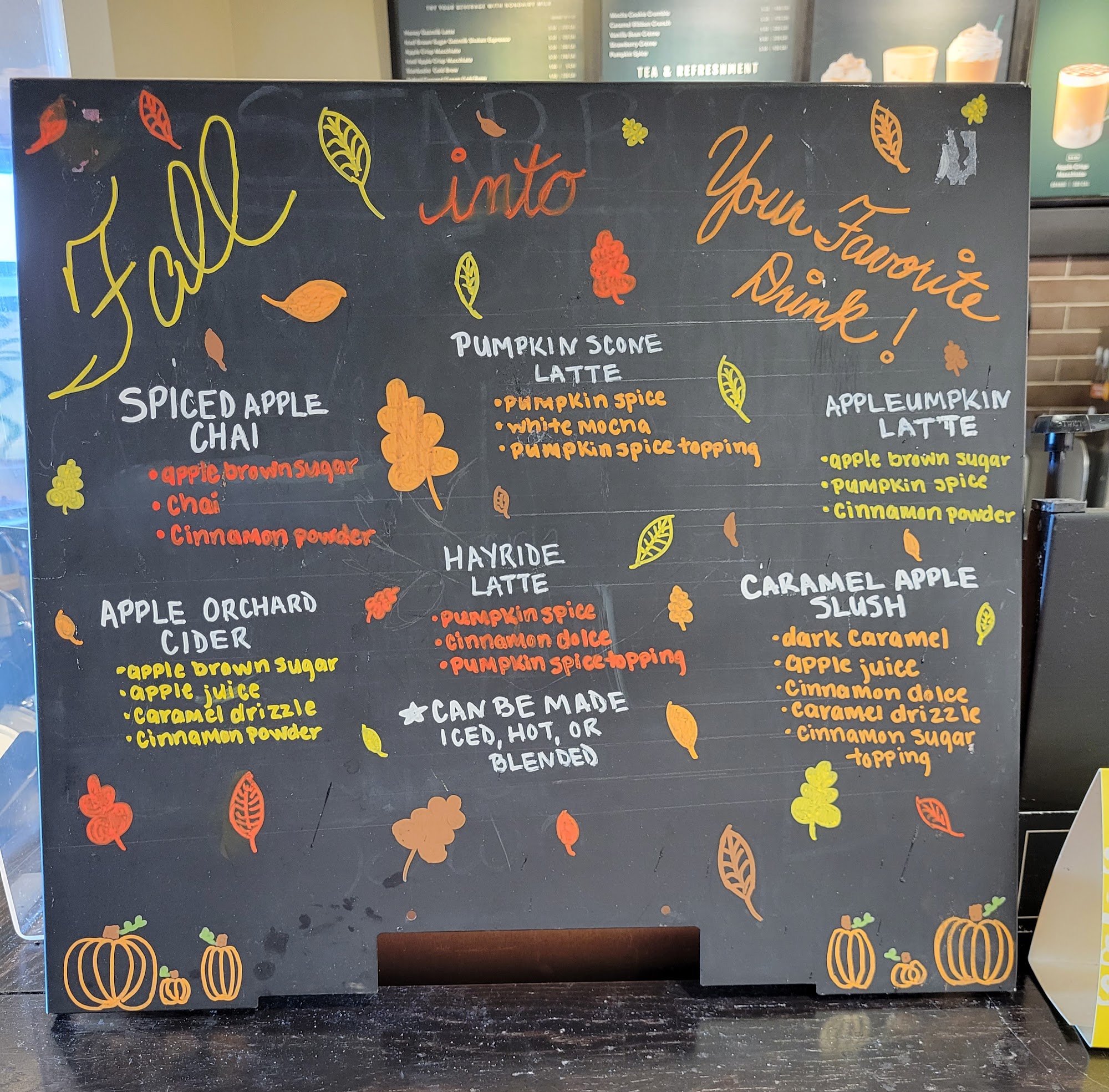 Starbucks Menu