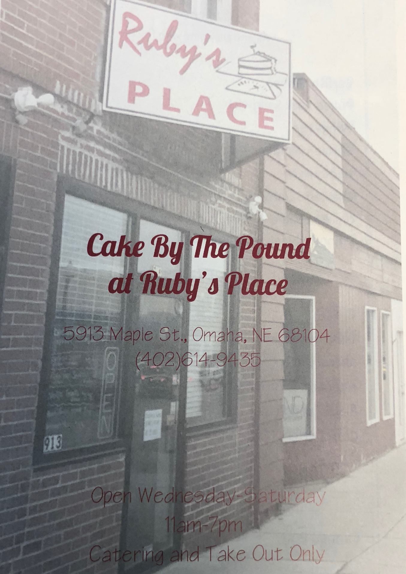 Cake by the Pound at Ruby's Place