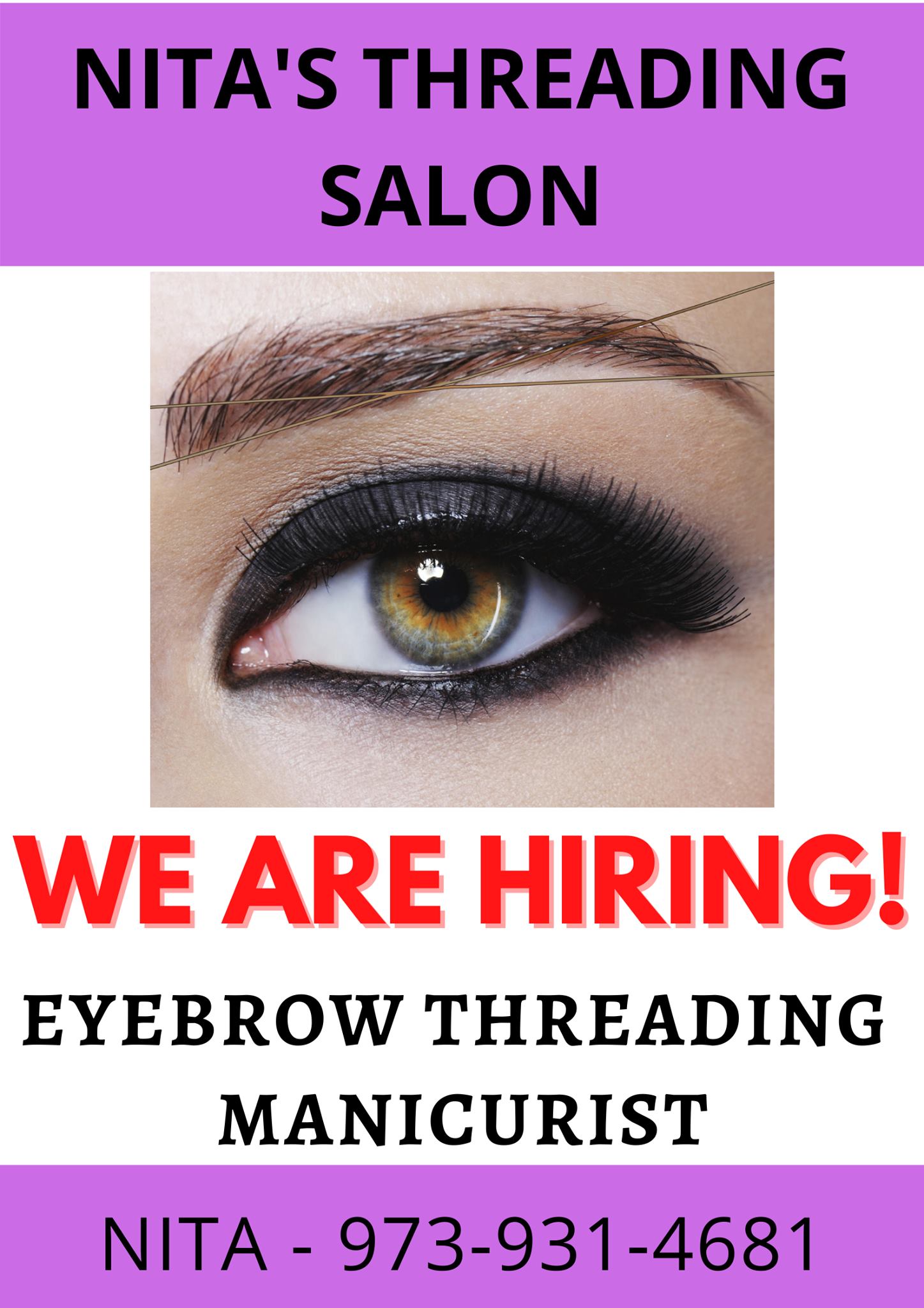 Nita's Threading Salon 368 Paterson Ave, East Rutherford New Jersey 07073