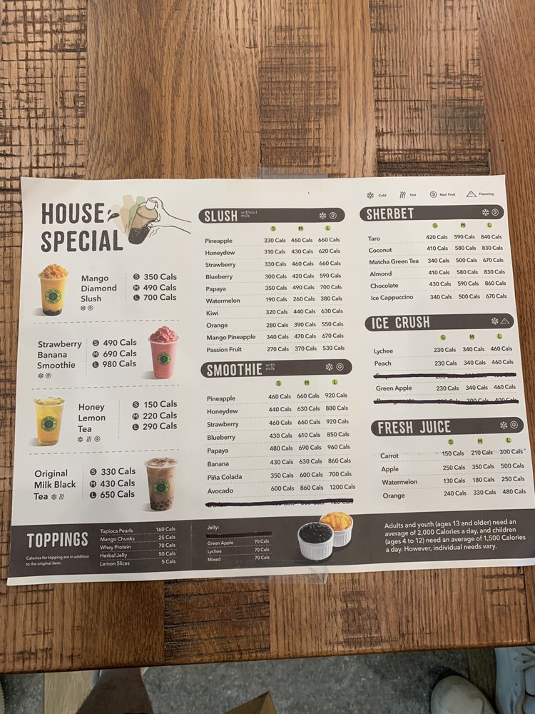 Real Fruit Bubble Tea, Edison Menu, Reviews (63), Photos (50