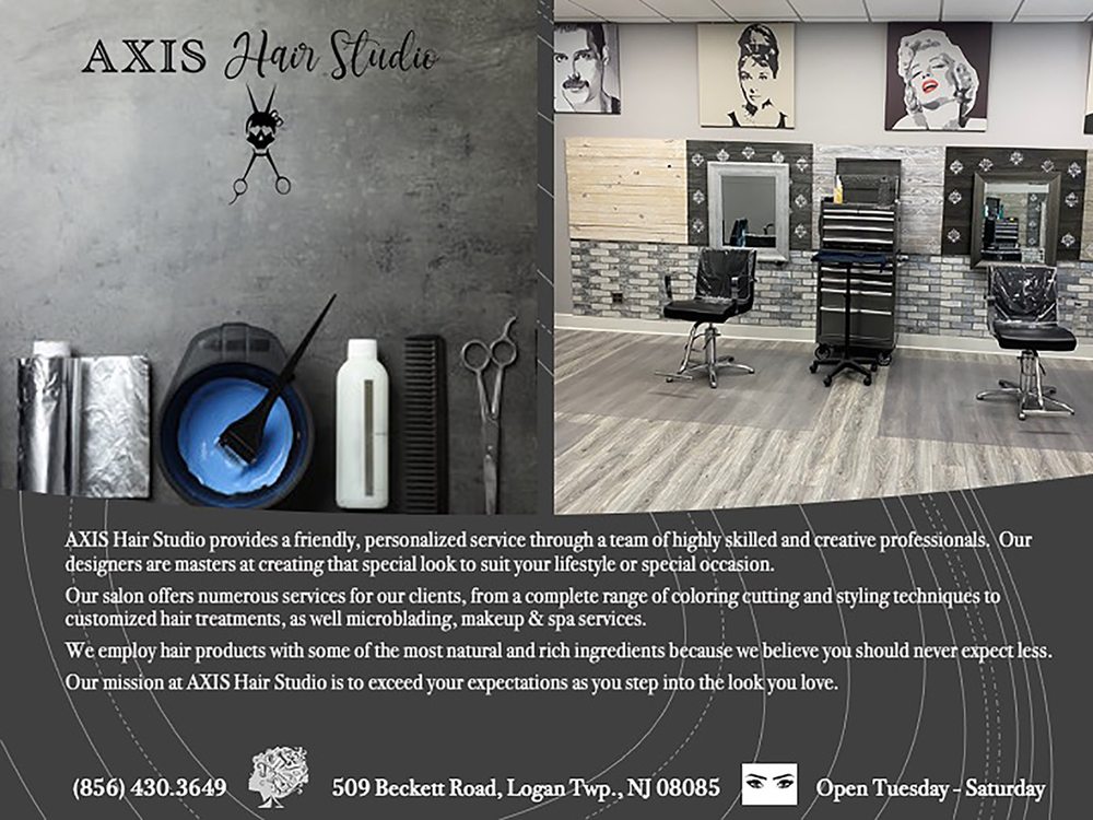 Axis Hair Studio 509 Beckett Rd, Logan New Jersey 08085