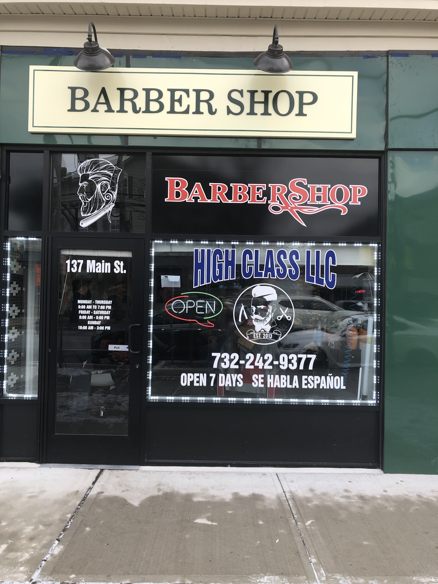 High class barber shop