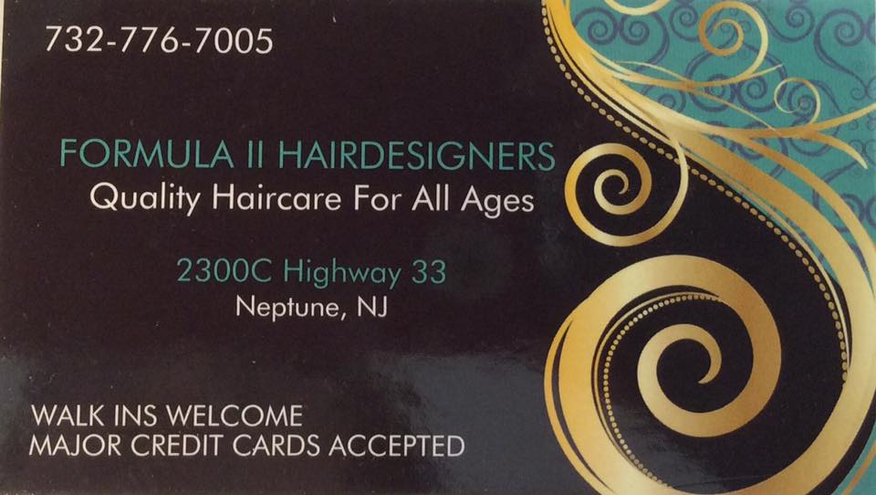 Formula II Hairdressers 2300 NJ-33, Neptune City New Jersey 07753