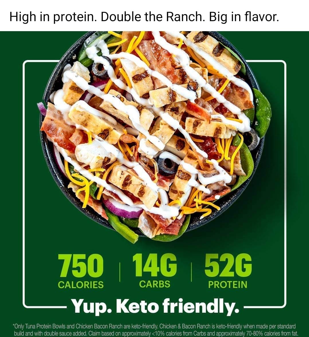 SUBWAY Menu