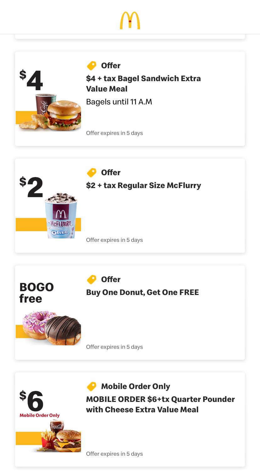 McDonald's Menu