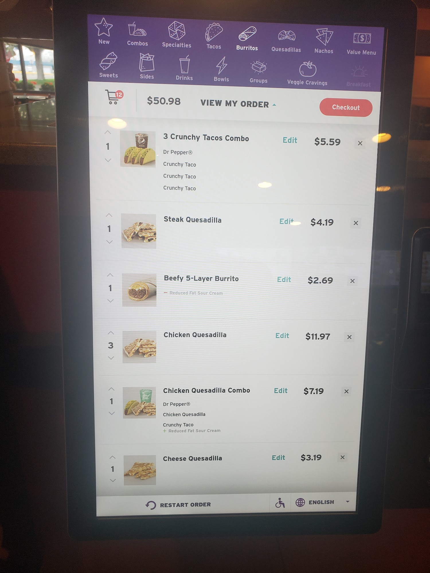 Taco Bell Menu