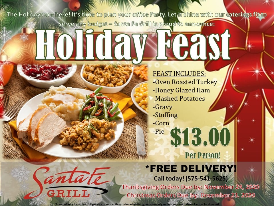 Santa Fe Grill Catering Co. Menu