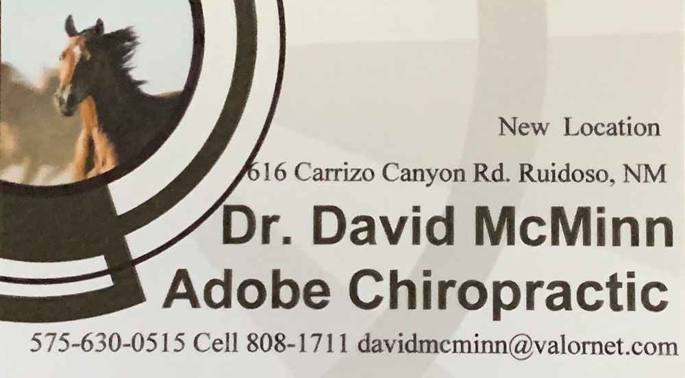 Adobe Chiropractic David McMinn DC 616 Carrizo Canyon Rd, Ruidoso New Mexico 88345