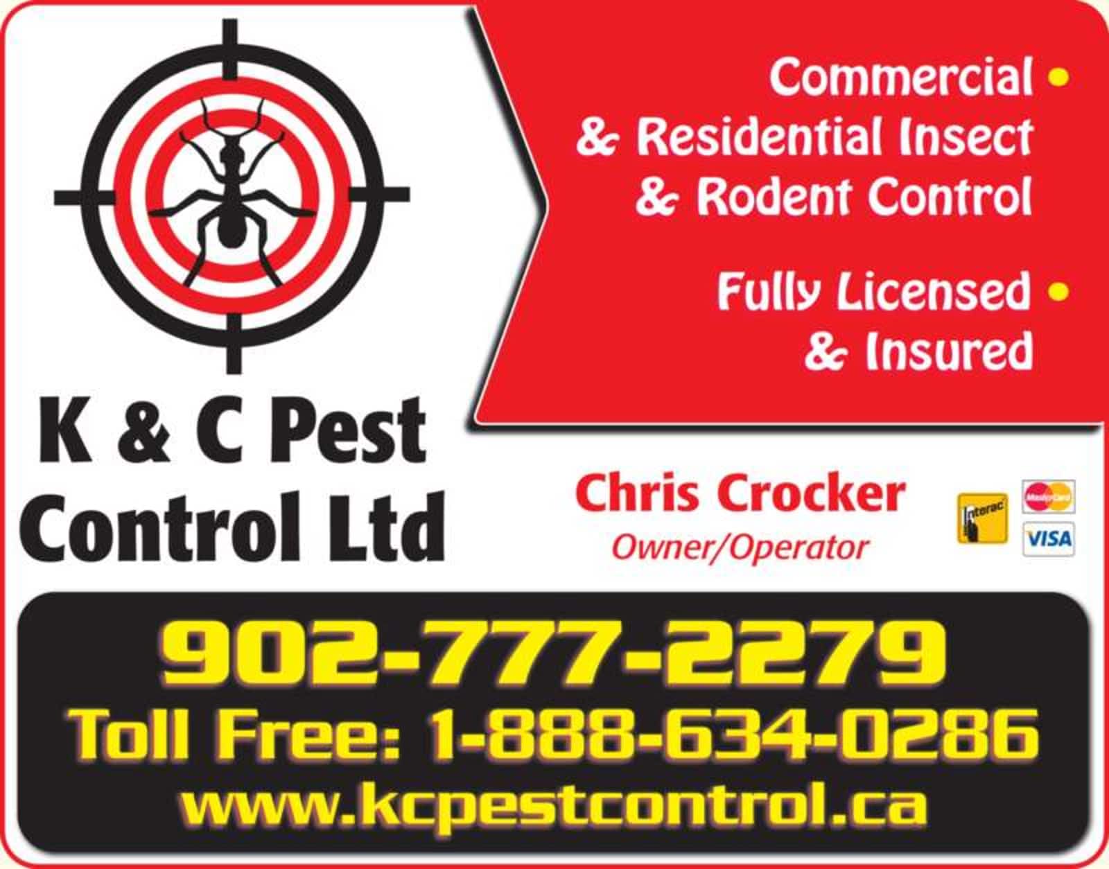 K & C Pest Control 40 Cemetery Rd, Port Hastings Nova Scotia B9A 1K6