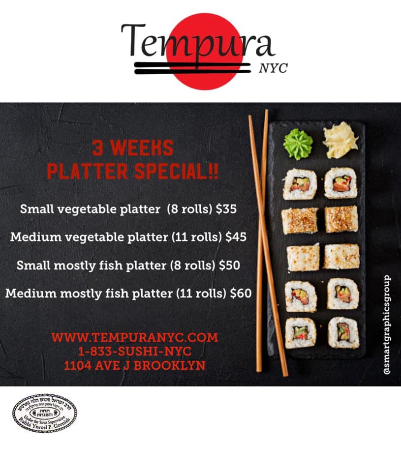 Tempura NYC Menu