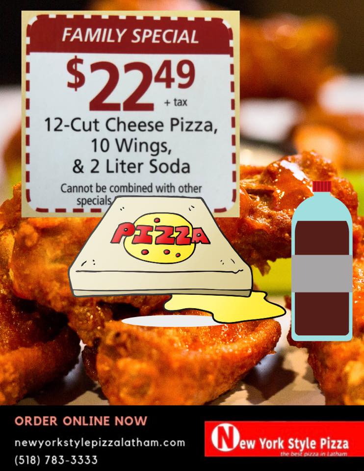 New York Style Pizza Menu