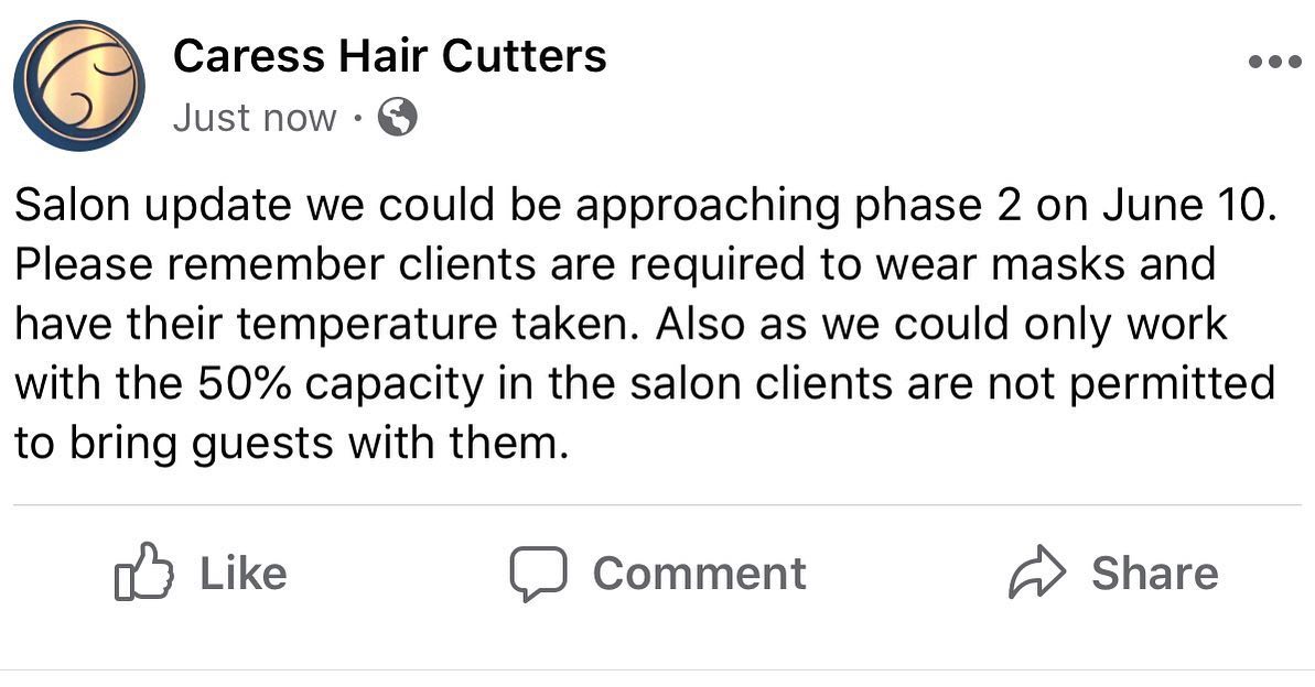 Caress Haircutters Inc