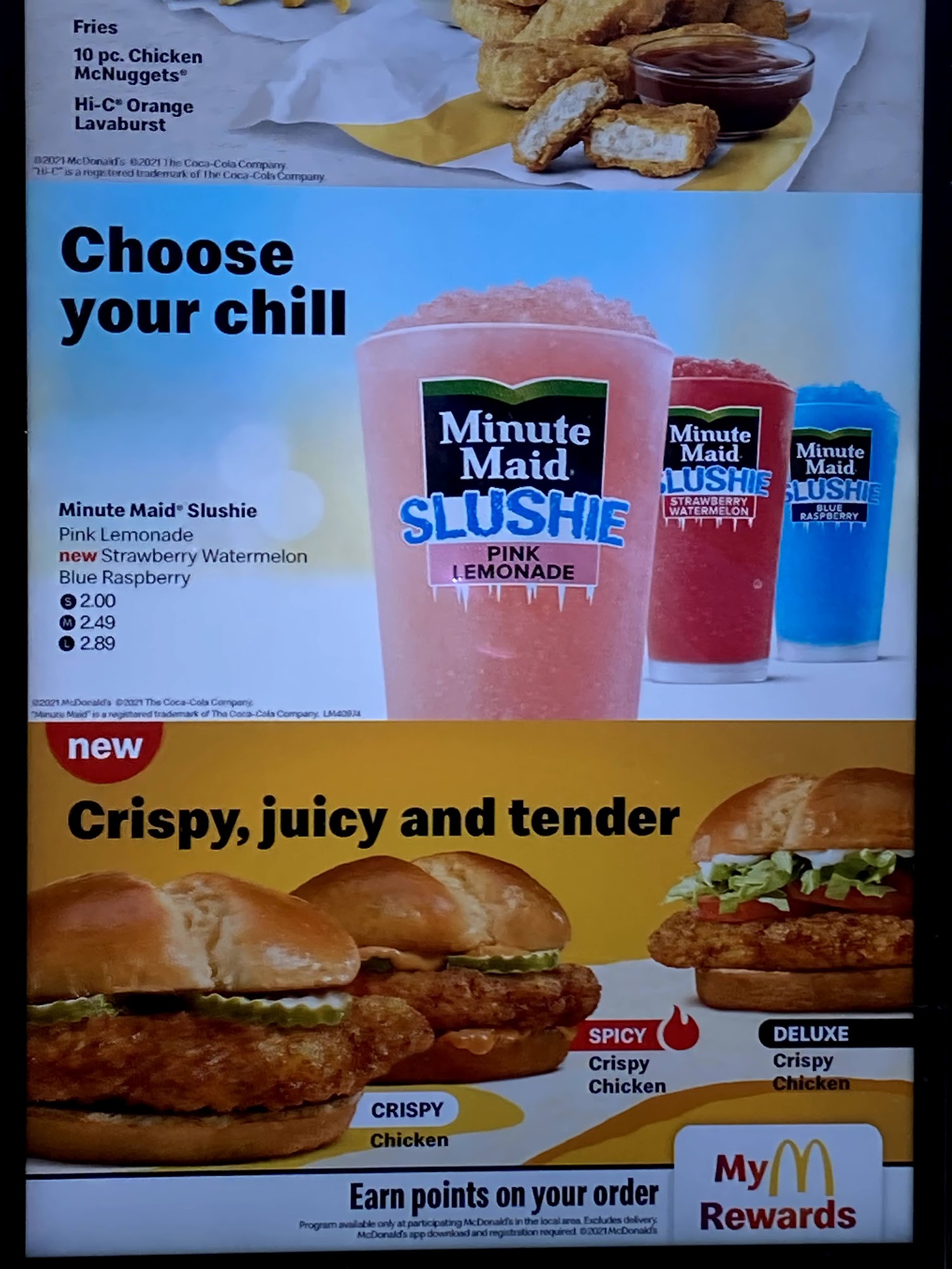 Subway Menu