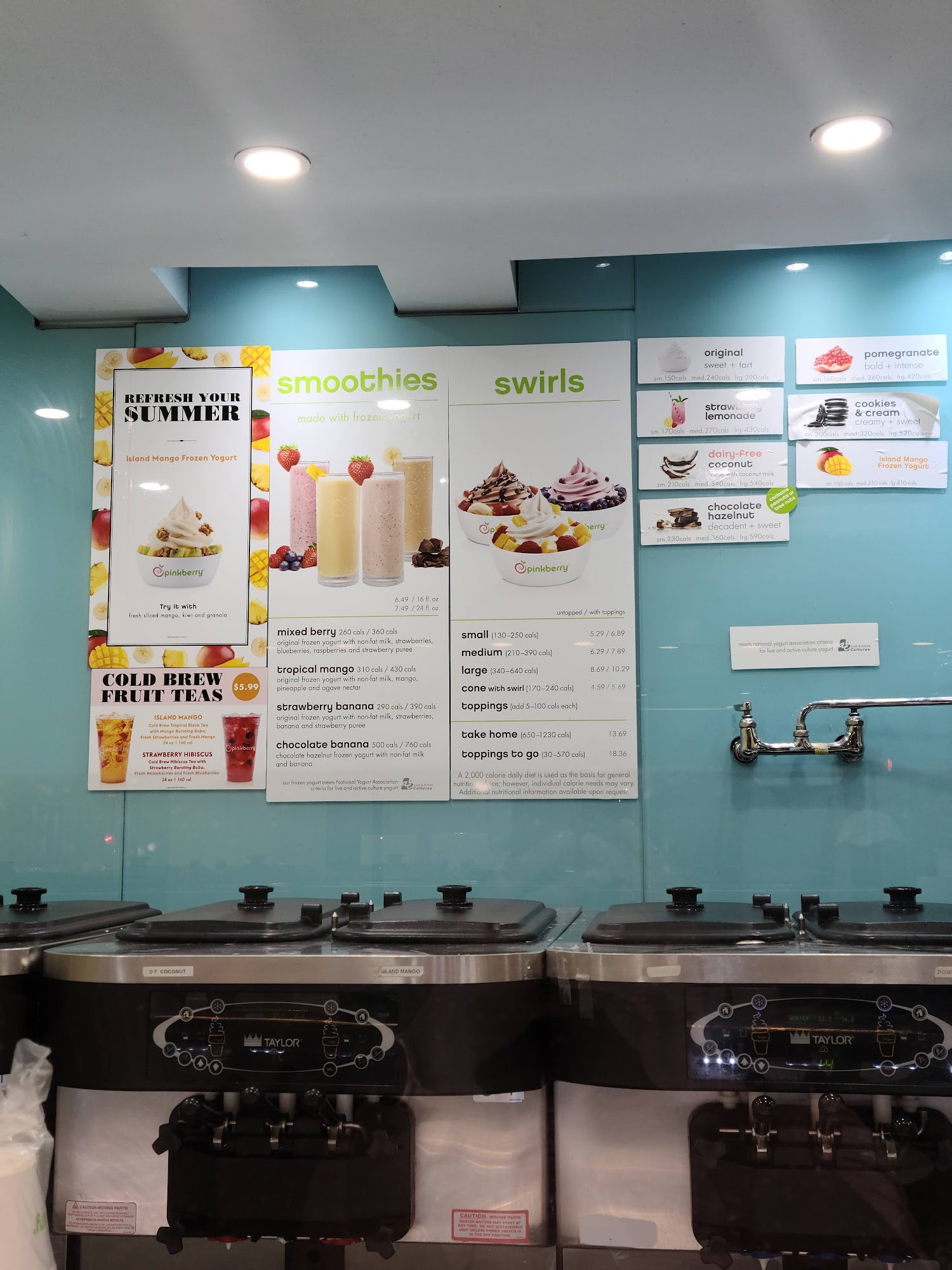 Pinkberry Menu