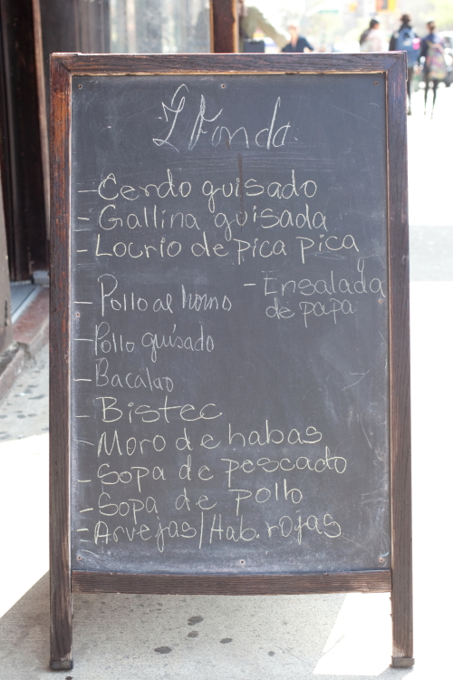 L'Fonda Menu