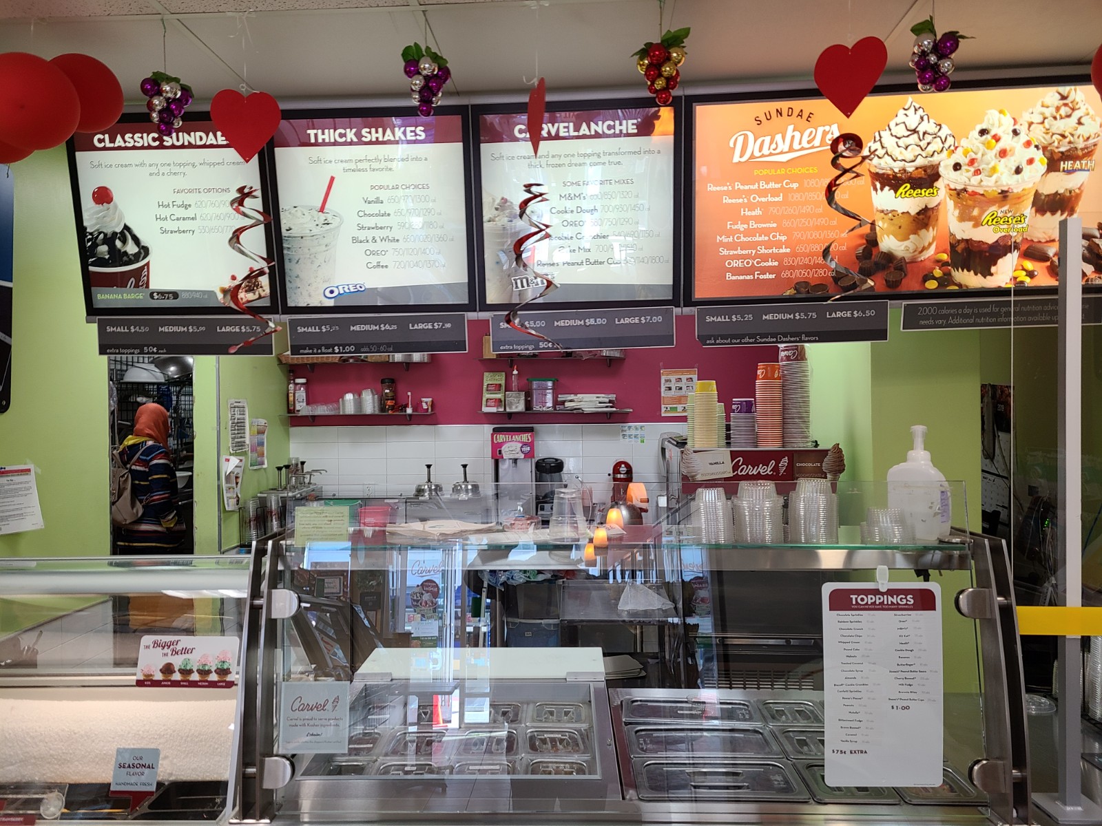 Carvel Express Menu