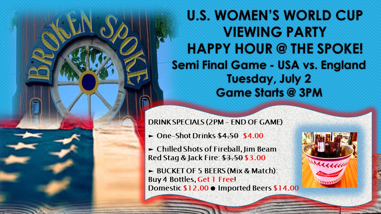 Broken Spoke Saloon Menu