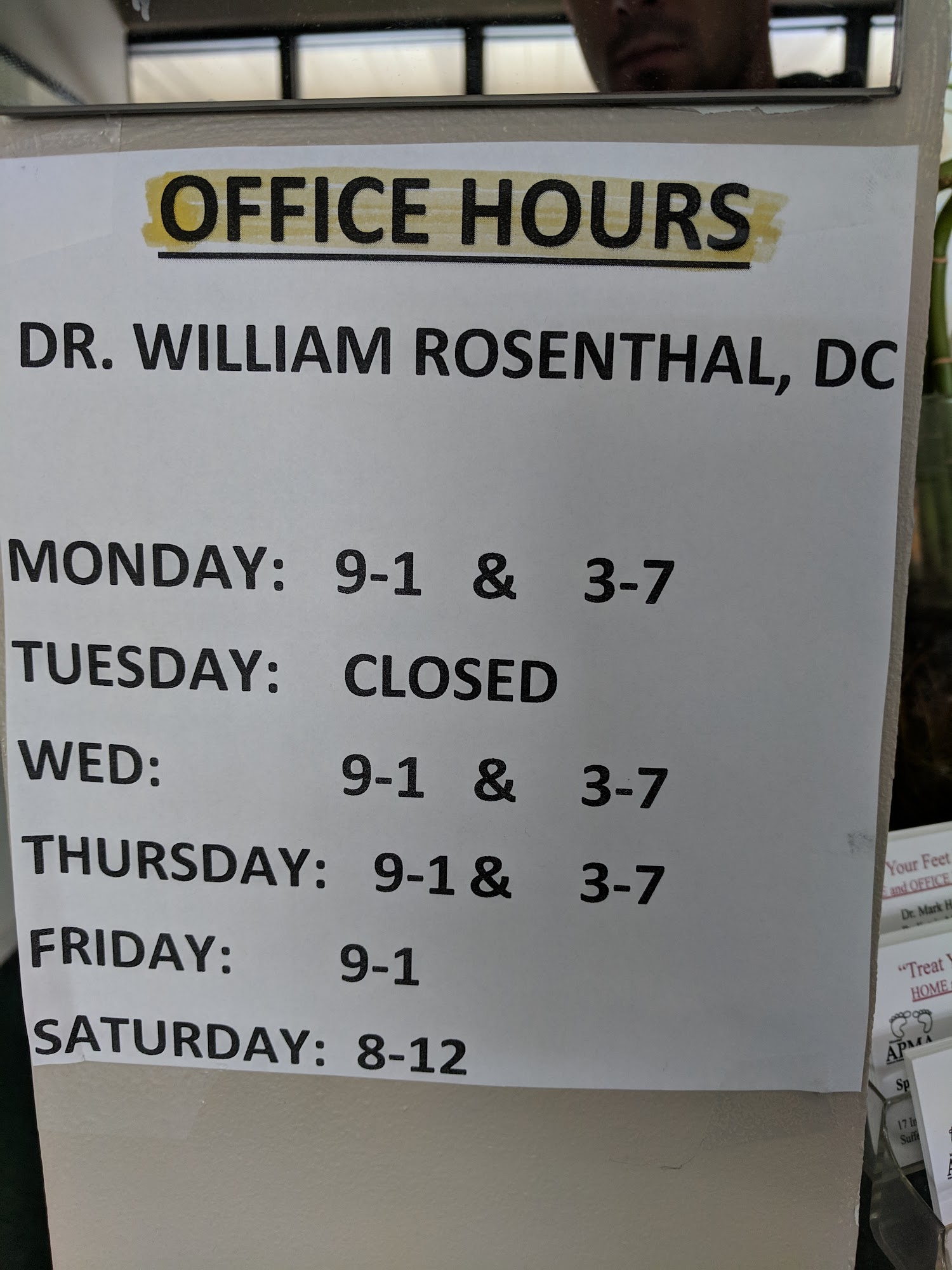 William Rosenthal, DC