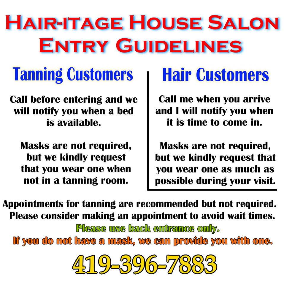 Hair-itage House Beauty-Nails-Tanning Salon 120 W South St, Carey Ohio 43316