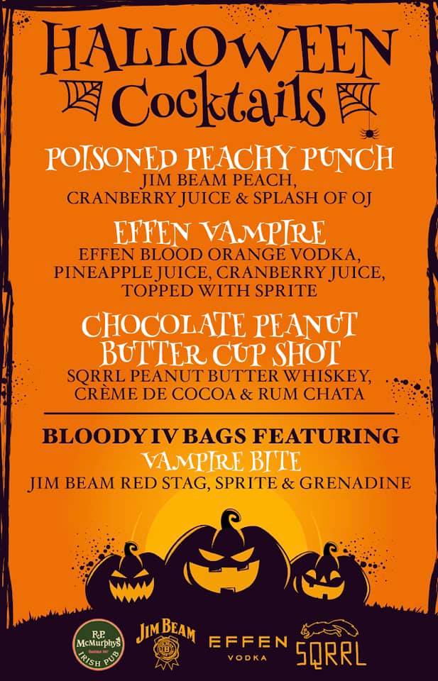 R.P. McMurphy's Irish Pub Menu