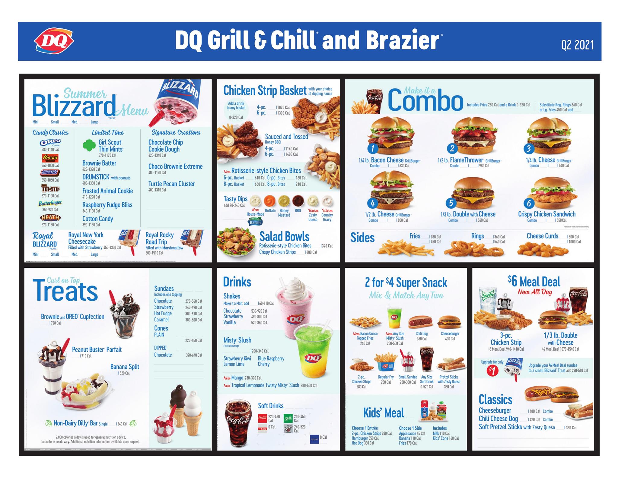 Dairy Queen Grill & Chill Menu