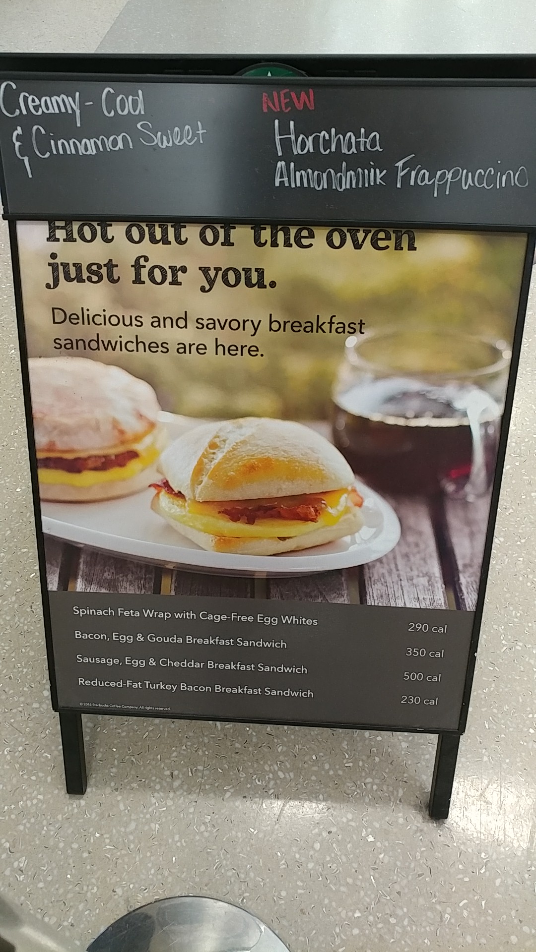 Starbucks Menu