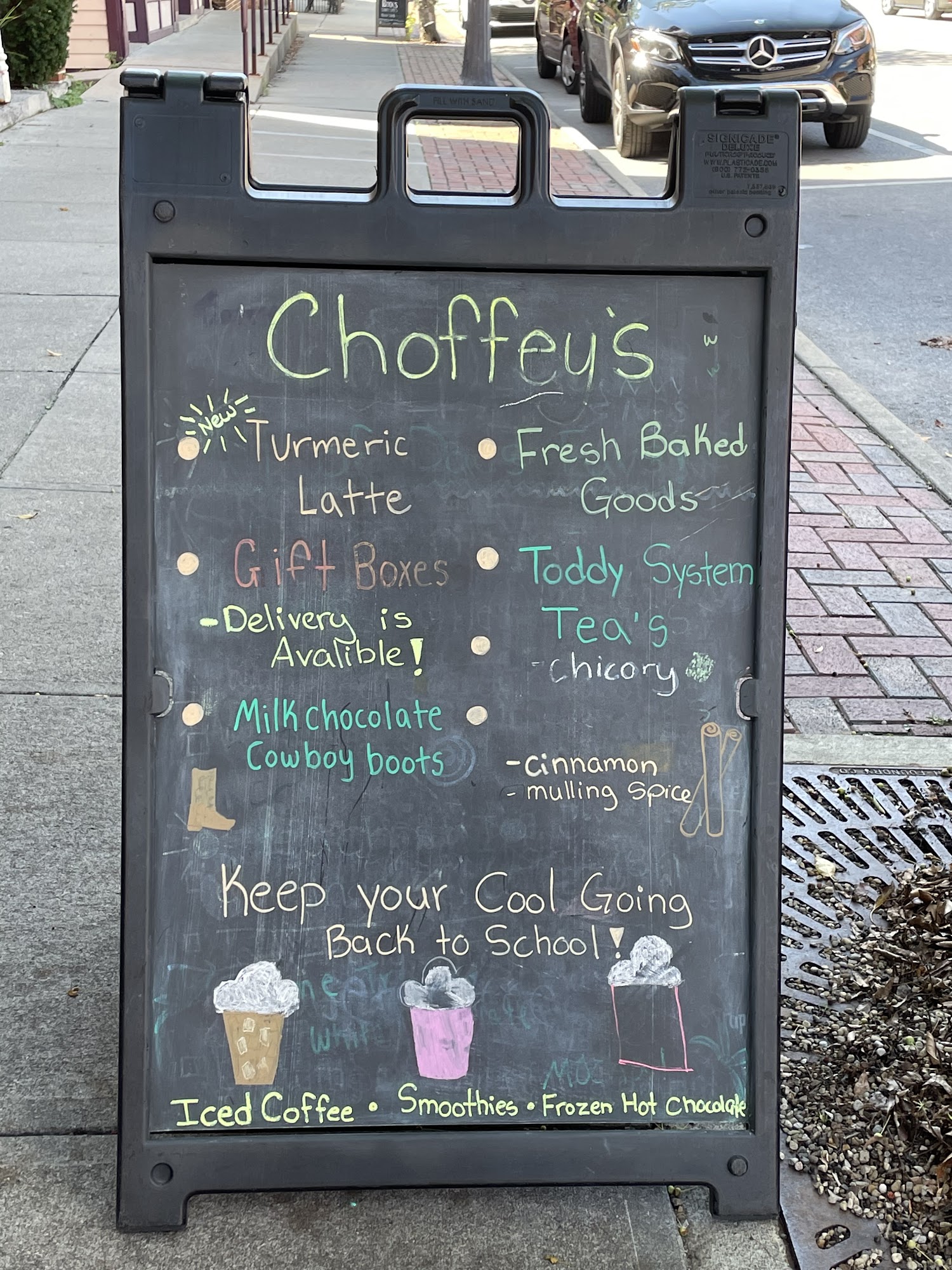 Choffey's Coffee & Confections Menu