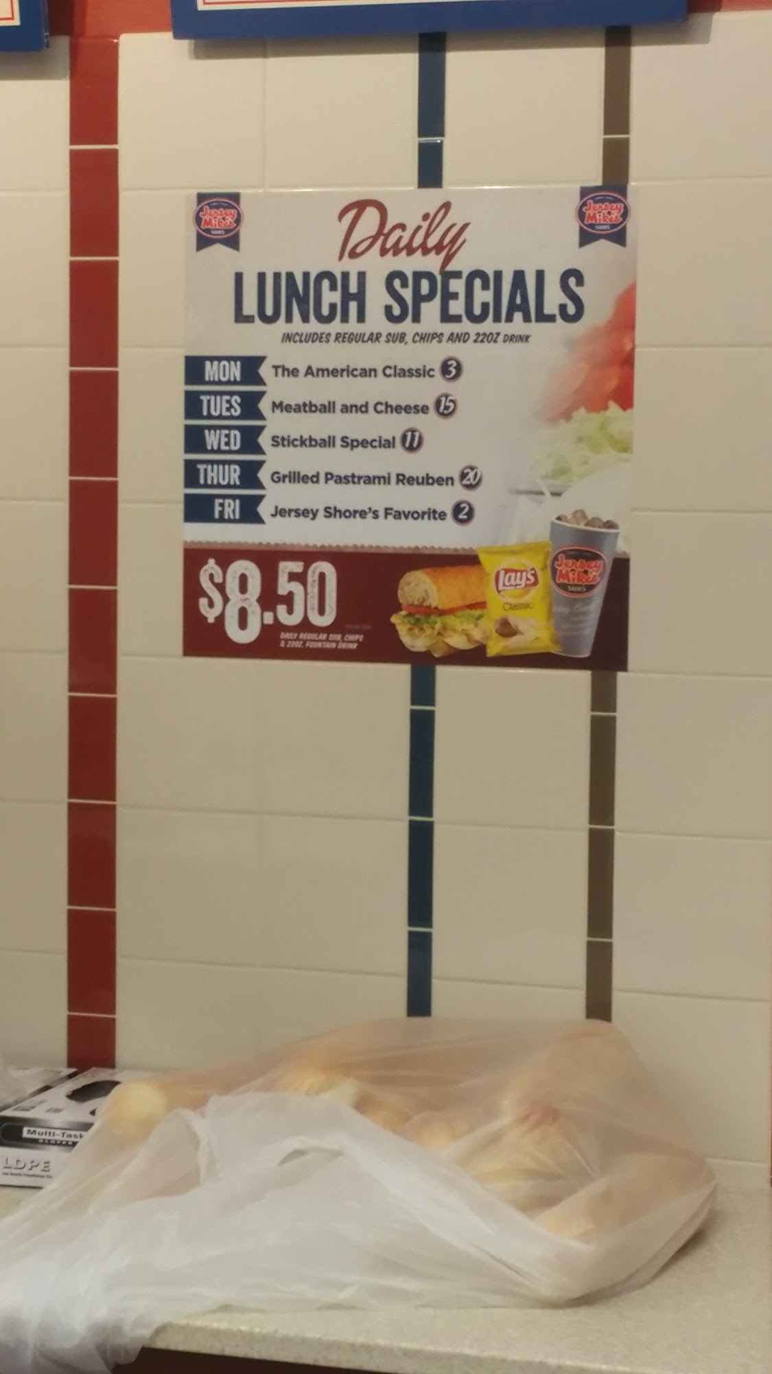 Jersey Mike's Subs Menu